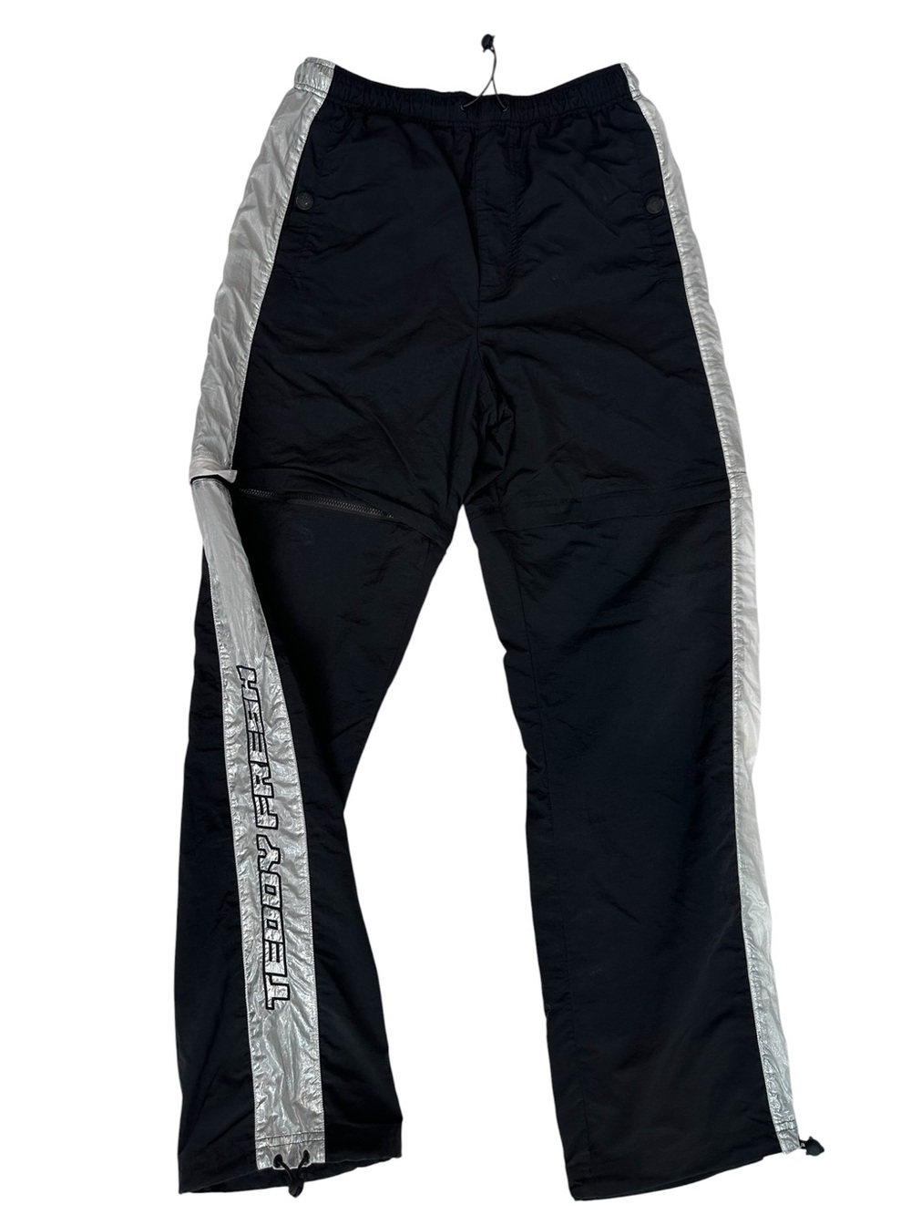 Teddy Fresh Reflective convertible zip off Track Pants Techwear Y2K Gorpcore